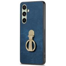 CASENEO - CASENEO D22 Fodral för Samsung Galaxy S24 FE - Äkta läder - Blå