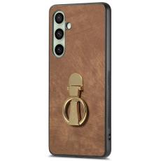 CASENEO - CASENEO D22 Fodral för Samsung Galaxy S24 FE - Äkta läder - Brun