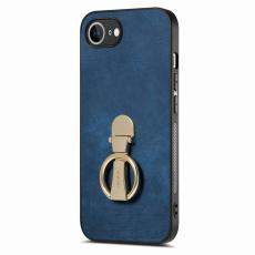 CASENEO - CASENEO D22 iPhone 16e Fodral Fällbart Kickstand Retro Läder - Blå