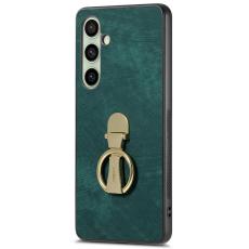 CASENEO - CASENEO D22 Samsung Galaxy S24 FE Fodral Äkta läder - Grön