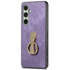 CASENEO - CASENEO D22 Samsung Galaxy S24 FE Fodral Äkta läder - Lila