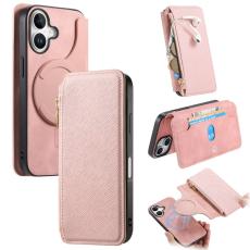 CASENEO - CASENEO iPhone 16 Plus Fodral &Auml;kta l&auml;der - Pink