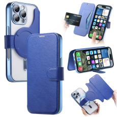 CASENEO - CASENEO iPhone 16 Pro Fodral - TPU Inner Shell Äkta läder - Blå