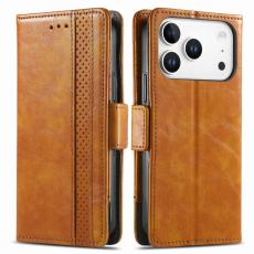 CASENEO - CASENEO iPhone 17 Pro Max Skal PU L&auml;der Fodral - Khaki