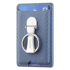 CASENEO - CASENEO KB-42 Card Holder - Äkta läder - Blå - Fällbar Kickstand