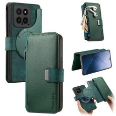 CASENEO - CASENEO MW-02 f&ouml;r Xiaomi 14 Fodral &Auml;kta l&auml;der - Gr&ouml;n