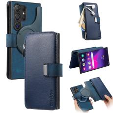 CASENEO - CASENEO MW-02 Samsung Galaxy S24 Ultra Fodral PU Läder - Mörkblå