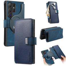 CASENEO - CASENEO MW-02 Skal för Samsung Galaxy S25 Ultra - Äkta läder - Mörkblå