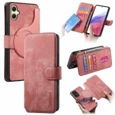 CASENEO - CASENEO MW-03 Samsung Galaxy A06 Fodral - Äkta läder - Rosa