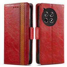 CASENEO - CASENEO OnePlus 12R 5G Skal PU L&auml;der - R&ouml;d