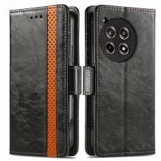 CASENEO - CASENEO OnePlus 12R 5G Skal PU L&auml;der - Svart