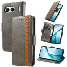 CASENEO - CASENEO OnePlus Nord 4 Skal PU Läder Fodral - Grå