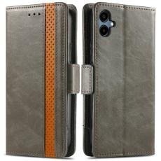 CASENEO - CASENEO Samsung Galaxy A06 4G Skal PU Läder - Grå