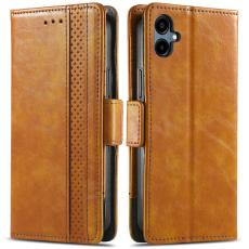 CASENEO - CASENEO Samsung Galaxy A06 Fodral i PU-läder - Ljusbrun