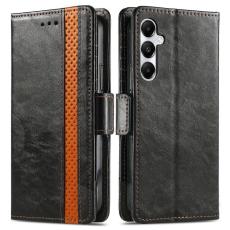 CASENEO - CASENEO Samsung Galaxy A35 5G Skal PU L&auml;der - Svart