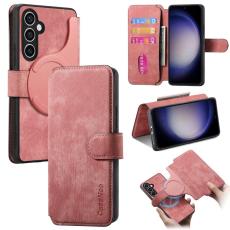 CASENEO - CASENEO Samsung Galaxy S23 FE Fodral - &Auml;kta l&auml;der - Rosa