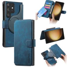 CASENEO - CASENEO Samsung Galaxy S23 Ultra Fodral Äkta läder - Mörkblå