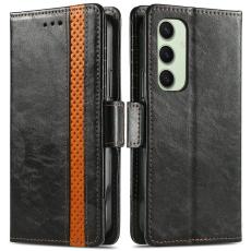 CASENEO - CASENEO Samsung Galaxy S24 FE Skal PU Läder - Svart