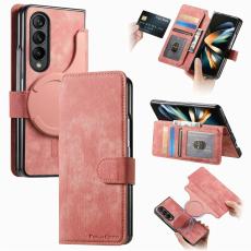 CASENEO - CASENEO Samsung Galaxy Z Fold3 5G Fodral Äkta läder - Rosa