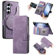 CASENEO - CASENEO Samsung Galaxy Z Fold6 Fodral Äkta läder - Lila