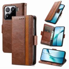 CASENEO - CASENEO Xiaomi 15 Skal PU Läder Fodral med RFID - Mörkbrun