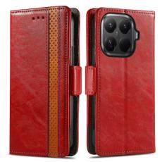 CASENEO - CASENEO Xiaomi 15T Pro Skal PU Läder Fodral - Röd