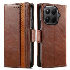 CASENEO - CASENEO Xiaomi 15T Pro Skal PU Läder - Mörkbrun