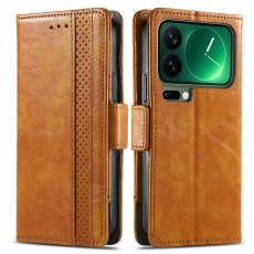 CASENEO - CASENEO Xiaomi 17 Pro Fodral PU Läder - RFID Blockering - Ljusbrun