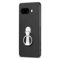 CASENEO - D.G Ming Google Pixel 9a Fodral Kickstand Äkta läder - Svart