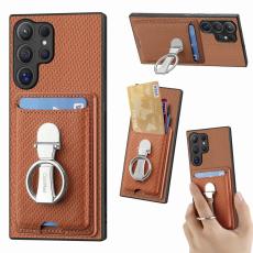 CASENEO - D.G Ming Samsung Galaxy S25 Ultra Skal Äkta läder - Brun