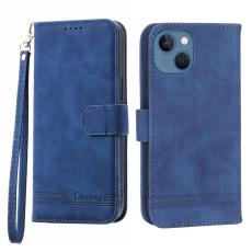 DIERFENG - DIERFENG DF-03 Fodral för iPhone 13 mini - PU läder - Blå