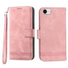 DIERFENG - DIERFENG DF-03 Fodral för iPhone 7/8/SE 2020/2022 - Äkta läder - Rosa