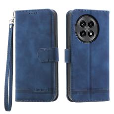 DIERFENG - DIERFENG DF-03 Fodral för OnePlus 13R 5G Äkta läder - Blå