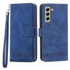 DIERFENG - DIERFENG DF-03 Fodral för Samsung Galaxy S21 FE 5G - PU Läder - Blå