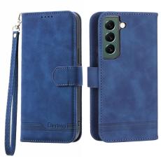 DIERFENG - DIERFENG DF-03 Fodral för Samsung Galaxy S22+ 5G - PU Läder - Blå