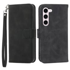 DIERFENG - DIERFENG DF-03 Fodral för Samsung Galaxy S23 - PU Läder - Svart
