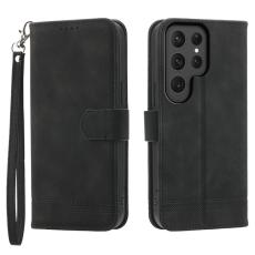 DIERFENG - DIERFENG DF-03 Fodral för Samsung Galaxy S24 Ultra - PU Läder - Svart