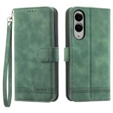 DIERFENG - DIERFENG DF-03 Fodral för Samsung Galaxy S25 Edge Äkta läder - Grön