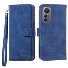 DIERFENG - DIERFENG DF-03 Fodral för Xiaomi 12/12X/12S 5G PU Läder - Blå
