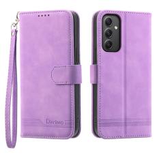 DIERFENG - DIERFENG DF-03 Fodral PU Läder - Ställ - Samsung Galaxy A35 5G - Lila