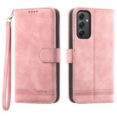 DIERFENG - DIERFENG DF-03 Fodral PU Läder - Ställ - Samsung Galaxy A35 5G - Rosa