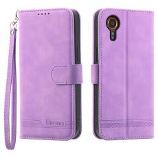 DIERFENG - DIERFENG DF-03 Samsung Galaxy Xcover7 Fodral Äkta läder - Lila