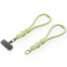 Dux Ducis - DUX DUCIS Garden Series Telefon Lanyard Justerbar Handledsrem - Gr&ouml;n Gul