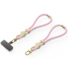 Dux Ducis - DUX DUCIS Garden Series Telefon Lanyard Justerbart Handledsrem - Ljusrosa