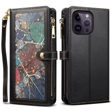 ESEBLE - ESEBLE iPhone 16 Pro Max Fodral Äkta läder - Svart