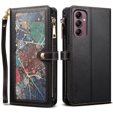 ESEBLE - ESEBLE Samsung Galaxy A55 5G Fodral i Äkta läder - Svart