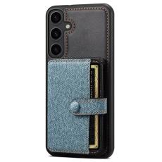 ESEBLE - ESEBLE Samsung Galaxy S24+ Fodral Splicing Color PU Läder - Blå