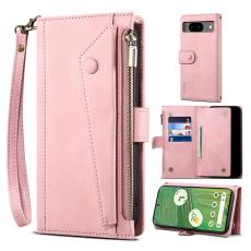 ESEBLE - ESEBLE Star Series Fodral för Google Pixel 8 - Äkta läder - Roséguld