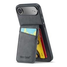 FIERRE SHANN - FIERRE SHANN 023 för iPhone Air Fodral Äkta läder - Svart