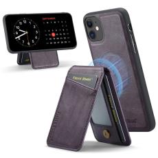 FIERRE SHANN - FIERRE SHANN 025 Fodral för iPhone 11 Äkta läder - Lila